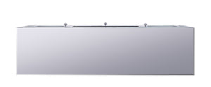 English Elm Noralie Glam Mirrored Media Console with Faux Diamond Accents and Enclosed Storage B2726P443219
