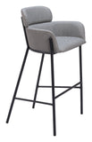 Bremor Barstool Slate Gray 110173 Zuo Modern