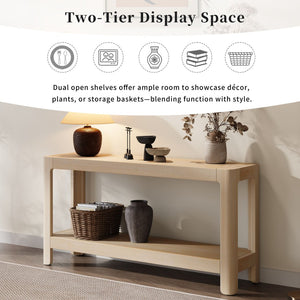 English Elm Christopher Knight Home® - Mirod Modern Farmhouse Console Table - Elegant Minimalist Design With Premium Wood Veneer Finish P1 N760P281362N-GIGA