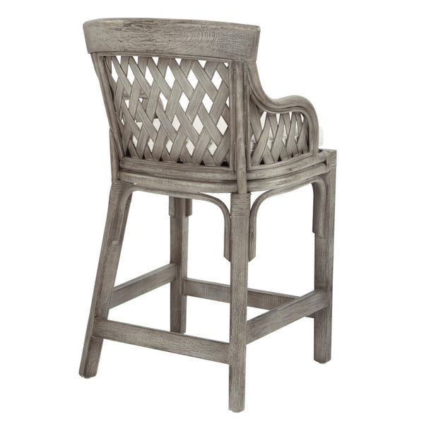 OSP Home Furnishings Plantation 24" Counter Stool Grey