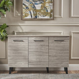 Christopher Knight Home® - Noble House - Emlyn Mid Century Modern Grey Oak Finished Fiberboard Cabinet