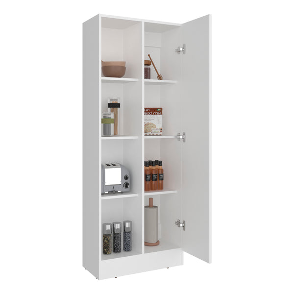 English Elm Juls Tall Pantry Cabinet with Open Shelves and Enclosed Storage for Any Room B070P474242