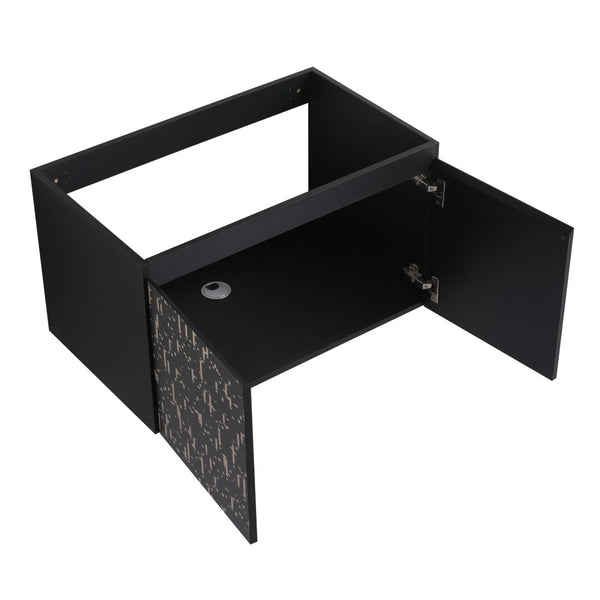 English Elm 30'' Floating Wall-Mounted Bathroom Vanity With Ceramic Sink & Soft-Close Doors For Modern Spaces P3 W999S00211-GIGA