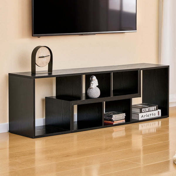 English Elm Modern Modular Mdf Entertainment Center Open Shelving Console for Any Room Layout W3875P435415