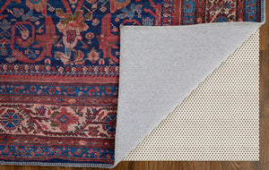 Feizy Rugs Rawlins Vintage-inspired Machine Made Polyester Low Pile Oriental Rug - Timeless Elegance For Any Space Red,Blue,Tan Polyester Rln39hgfnvymltf71