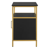 OSP Home Furnishings Modern Life Utility Table Black