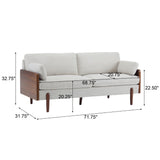 Christopher Knight Home® - Noble House - Mid-Century Modern Sofa-Beige