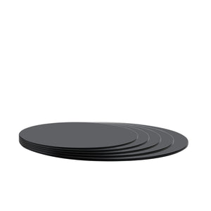English Elm Black Tempered Glass Table Top - 35.4 Inch Round, 3/8 Inch Thick, Modern Style For Dining & Diy W1718P352106