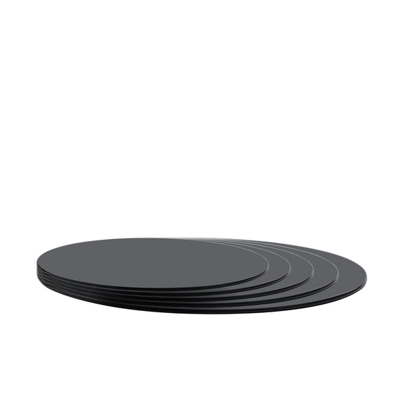 English Elm Black Tempered Glass Table Top - 35.4 Inch Round, 3/8 Inch Thick, Modern Style For Dining & Diy W1718P352106