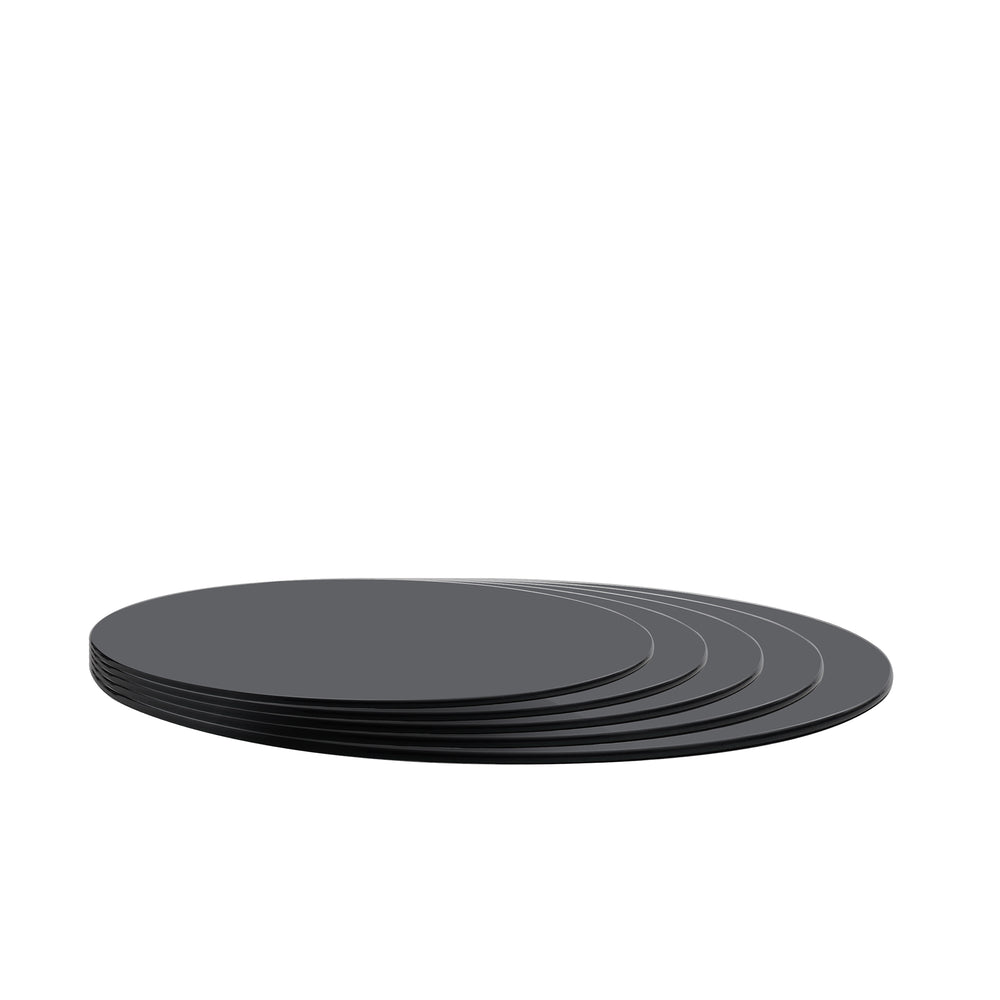 English Elm Black Tempered Glass Round Tabletop - 39.3 Inch, Stylish, Durable, Scratch-Resistant Upgrade! W1718P352130
