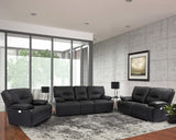 Parker House Parker Living Spartacus - Black Power Reclining Sofa Black 70% Polyester, 30% PU (W) MSPA#832PH-BLC