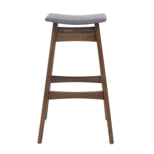 English Elm Christopher Knight Home® - Bar Stool - Stylish Dark Grey Upholstered Seating With Mid-Century Modern Design For Your Home Bar 58922.00DGY