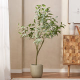 Christopher Knight Home® - Noble House - Parkey 5' X 2.3' Artificial Eucalyptus Leaf Tree, Green