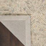 Nourison Vail VAI05 Handmade Tufted No Border Indoor Only Modern  Rug Beige Grey, Beige Grey 100% Wool 99446794819