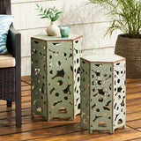 Christopher Knight Home® - Noble House - Parrish Iron Accent Tables