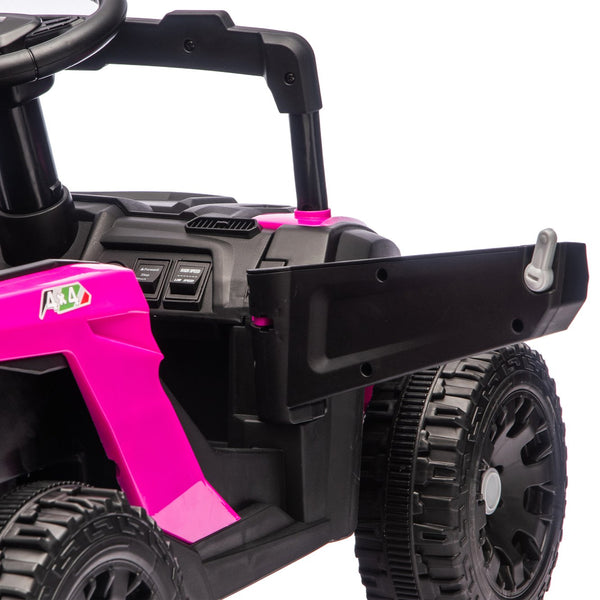 English Elm 24v Kids Utv Ride on with Dual 80w Motors Remote Control and Four Wheel Suspension Pink W1578P342131