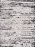 Unique Loom Outdoor Modern Cartago Machine Made Abstract Rug Charcoal, Ivory 9' 0" x 12' 0"