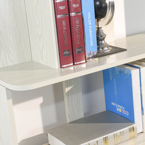 English Elm 31.5" Tall 5-tier Mdf Bookcase Slim Open Shelving Unit for Office Bedroom Living Room White W2899P444154