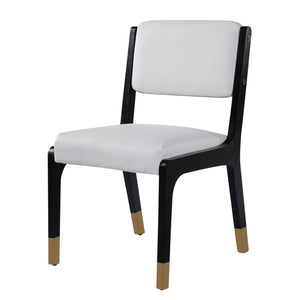 English Elm Wood Dining Chairs Set Of 2 - Modern Farmhouse Accent With Solid Wood Legs & Comfortable Padded Seats N842P300888D-GIGA