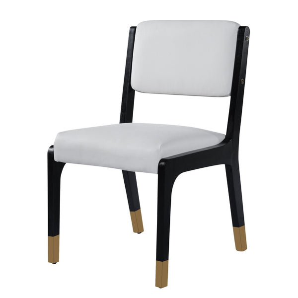 English Elm Wood Dining Chairs Set Of 2 - Modern Farmhouse Accent With Solid Wood Legs & Comfortable Padded Seats N842P300888D-GIGA