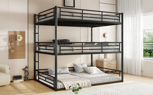 English Elm Twin Xl Solid Pine Loft Bed with Built-in Led Lighting and Storage Shelves Black W1580S00582