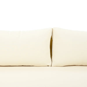 English Elm Christopher Knight Home® - Claremont 3-Seater Daybed With Rattan Arms – Stylish Beige Cushions For Indoor & Outdoor Relaxation N770P205570B