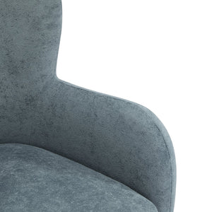 English Elm Christopher Knight Home® - Lucia Velvet Wingback Armchair with Pocket Spring Cushion, Mid-Century Birch Legs, Luxe Comfort Dusty Blue,Teak 31.5 L x 30.75 W x 30.5 H N776P205426B