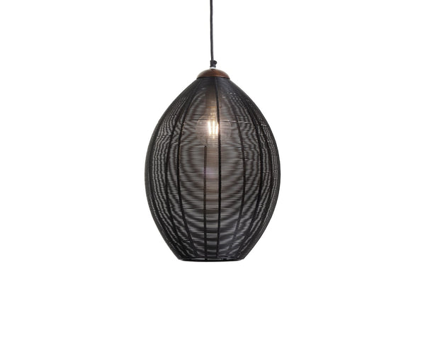 Sunpan JULE Pendant Light - Handcrafted Rustic Iron & Mango Wood Design for Unique Home Décor Spaces 105518