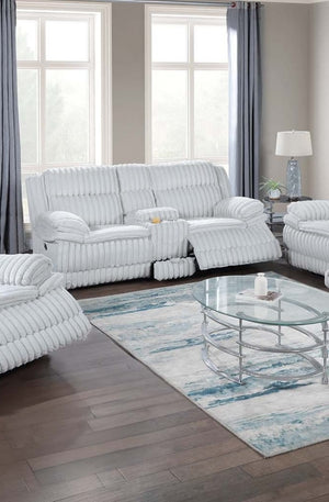 English Elm Living Room Reclining Couch Set - 2Pc Manual Motion Sofa With Console, Cup Holders & Storage Drawer B011S01741