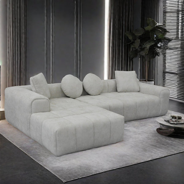 English Elm Modern Chenille Tufted Sleeper Sofa with Usb Port and Storage for Guest Rooms W1183S00008