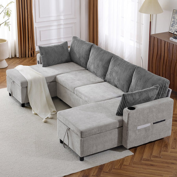 English Elm Swivel Barrel Accent Chair Chenille Tufted Round Club Seat for Living Room Lounge Grey N719S002230E