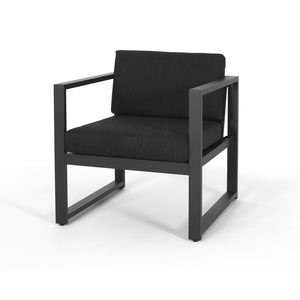 English Elm Christopher Knight Home® - NAVAN Outdoor Patio Club Chair Set of 2 – Lightweight Aluminum Frames with Removable Fade‑Resistant Cushions Dark Gray N775P243391G