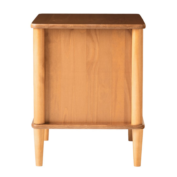 Spindle Mid-century Modern Nightstand with Drawer and Open Cubby for Stylish Storage Solutions