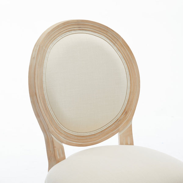 English Elm Solid Wood Bar Stools Set Of 2 - Rustic French Country Design With Upholstered Seating For Comfort W1622P221395-GIGA