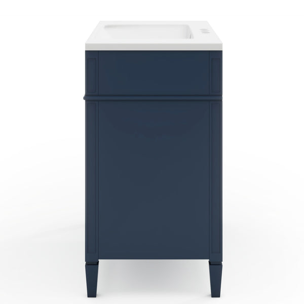 English Elm 36'' Modern Bathroom Vanity With Single Sink, 2 Drawers & Adjustable Shelf For Stylish Storage Solutions SW000119AAC-2