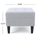 Christopher Knight Home® - Noble House - Zahra Contemporary Tufted Fabric Ottoman