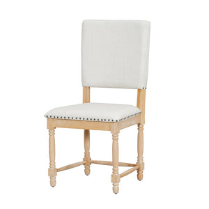 English Elm Topmax Vintage Upholstered Dining Chairs Set Of 2 - Stylish Comfort With Padded Backs & Timeless Design N717P170411A-GIGA