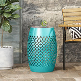 Christopher Knight Home® Roswell Outdoor Mosaic Drum Side Table - Colorful Design for Stylish Seating Area