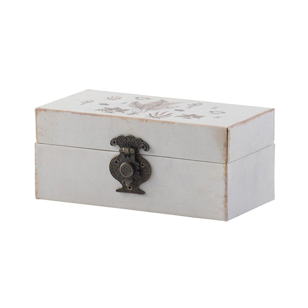 English Elm Transitional Mirrored Glass Storage Box Set Vintage Etched Accents for Vanity Decor W2078P489713