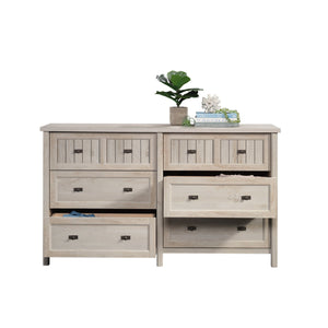 English Elm Dresser, Contemporary Gray Finish With Ample Storage & Durable Top For Modern Spaces – Easy Assembly! B356P402613