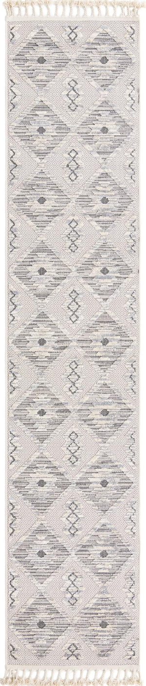 Unique Loom Arlo Kai Machine Made Tribal Rug Sandy Beige, Gray/Beige 2' 7" x 12' 2"