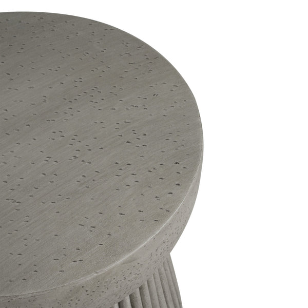 English Elm Christopher Knight Home® - Outdoor Lightweight Concrete Side Table - Elegant Hourglass Design For Patios & Gardens, 20" L N773P351027G