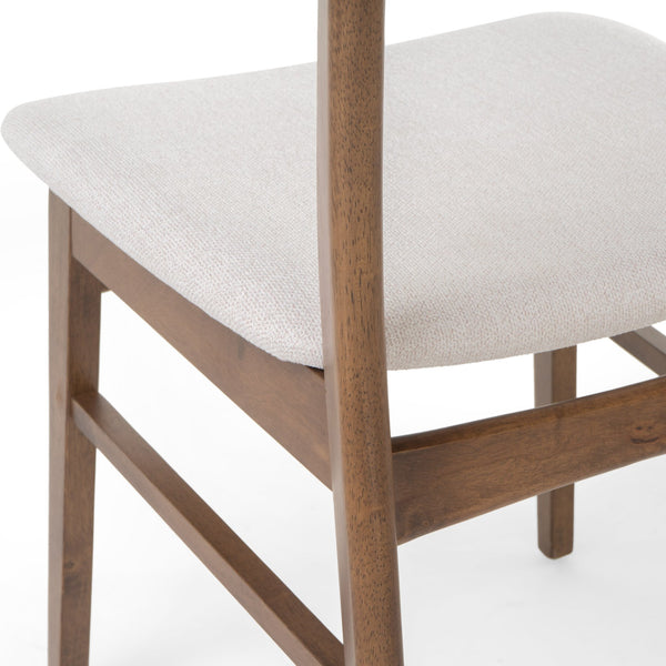 English Elm Christopher Knight Home® - DINING Chair with Cushioned Fabric Seat and Polished Wood Frame — Elegant Modern Comfort for Home Light beige 58925.00WNT