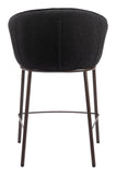 Essen Counter Stool Black & Bronze 109809 Zuo Modern