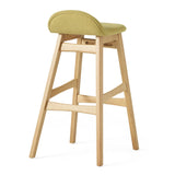 Christopher Knight Home® - Noble House - Moria Green Tea Fabric/ Oak Finish Bar Stool (Set Of 2)