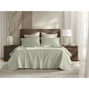 English Elm 4 Pieces Sage Queen Sateen Sheet Set – Luxurious 100% Egyptian Cotton For Ultimate Comfort & Style B035P381328