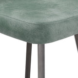 Homelegance By Top-Line Amala Metal Swivel 24" Counter Height Stools (Set of 2) Green Engineered Wood