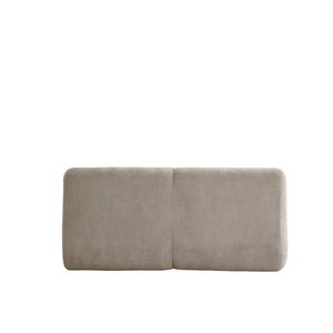 English Elm Shoes Chenille Memory Foam Loveseat Deep Seat Sofa for Apartments and Small Living Rooms Beige W668P381926