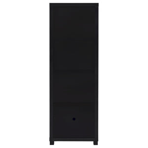 English Elm Arnaud Matte Black 3 Piece Entertainment Center with Media Towers for Living Room B062S01737
