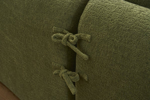 English Elm Compression Compression Sponge Sofa Curved Modular Sectional with 30D High-Density Chenille Sleeper for Cozy Apartment Living Room Comfort and Safe Rounded Design Antique Green,Green W2231S00031